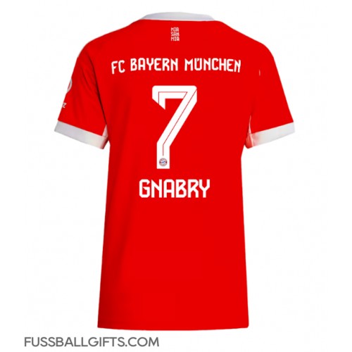 Bayern Munich Serge Gnabry #7 Fußballbekleidung Heimtrikot Damen 2025-26 Kurzarm